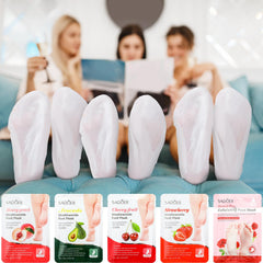 Swiffen strawberry foot mask reveals vibrant formula for nourishing feet after a long day