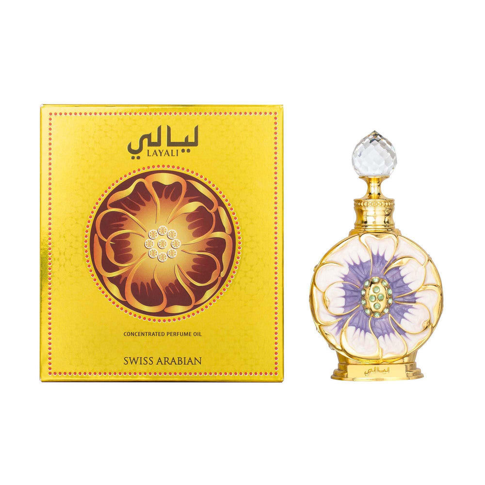 Swiss Arabian Layali luxury perfume oil conveys an artisan aroma journey