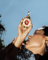 Elegant Layali Rouge gift box showcases premium packaging and Arabian heritage.