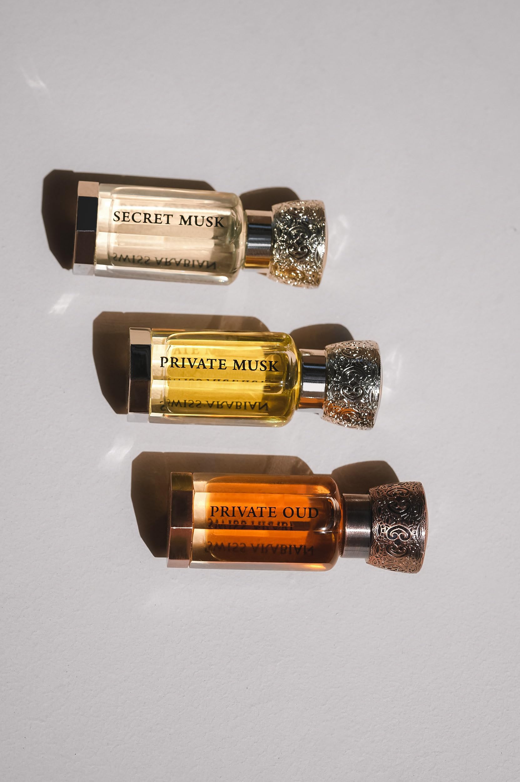 Swiss Arabian Private Musk amber note lends warmth and sophistication to the fragrance.