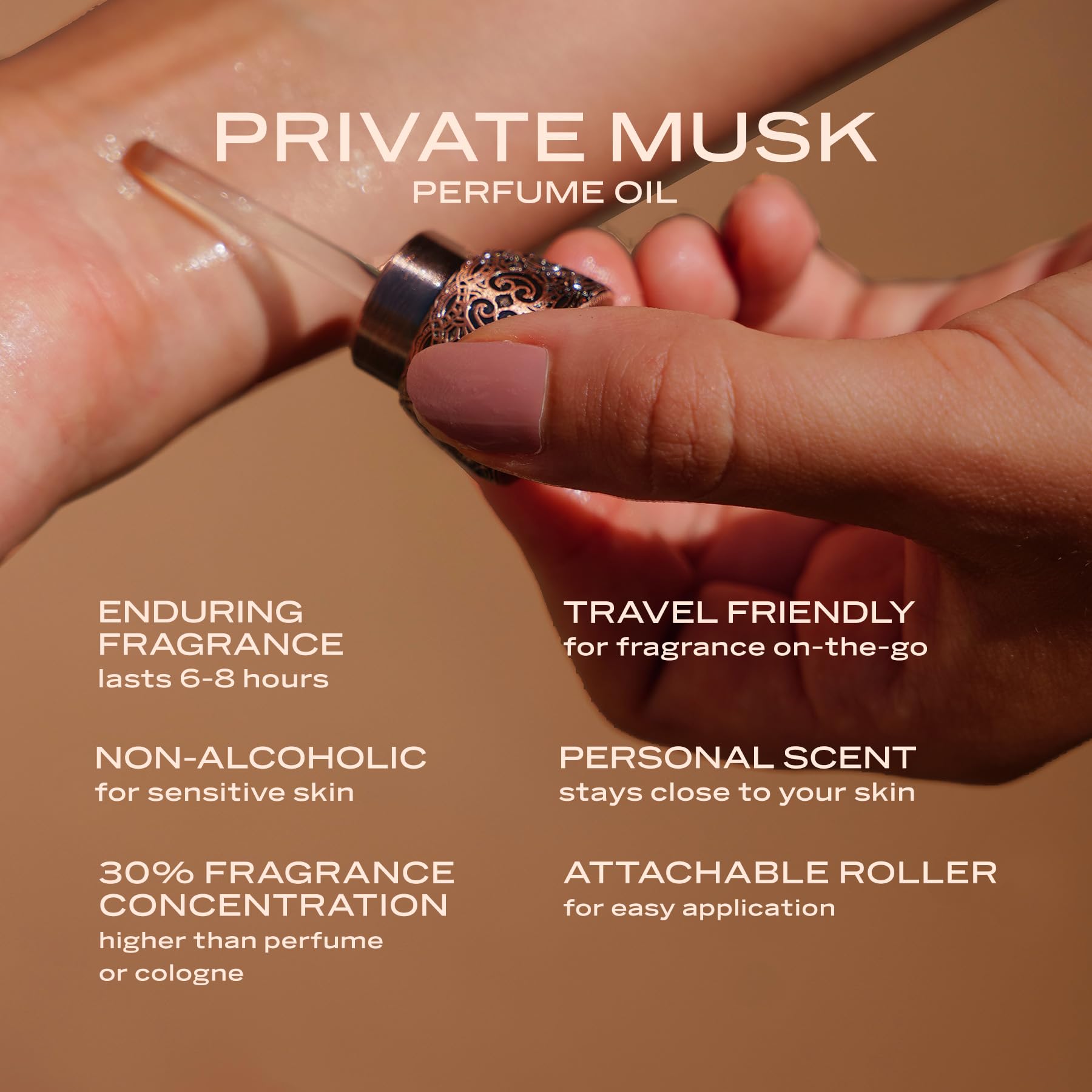 Swiss Arabian Private Musk caramel and candy floss notes create a delicious, wearable gourmand vibe.