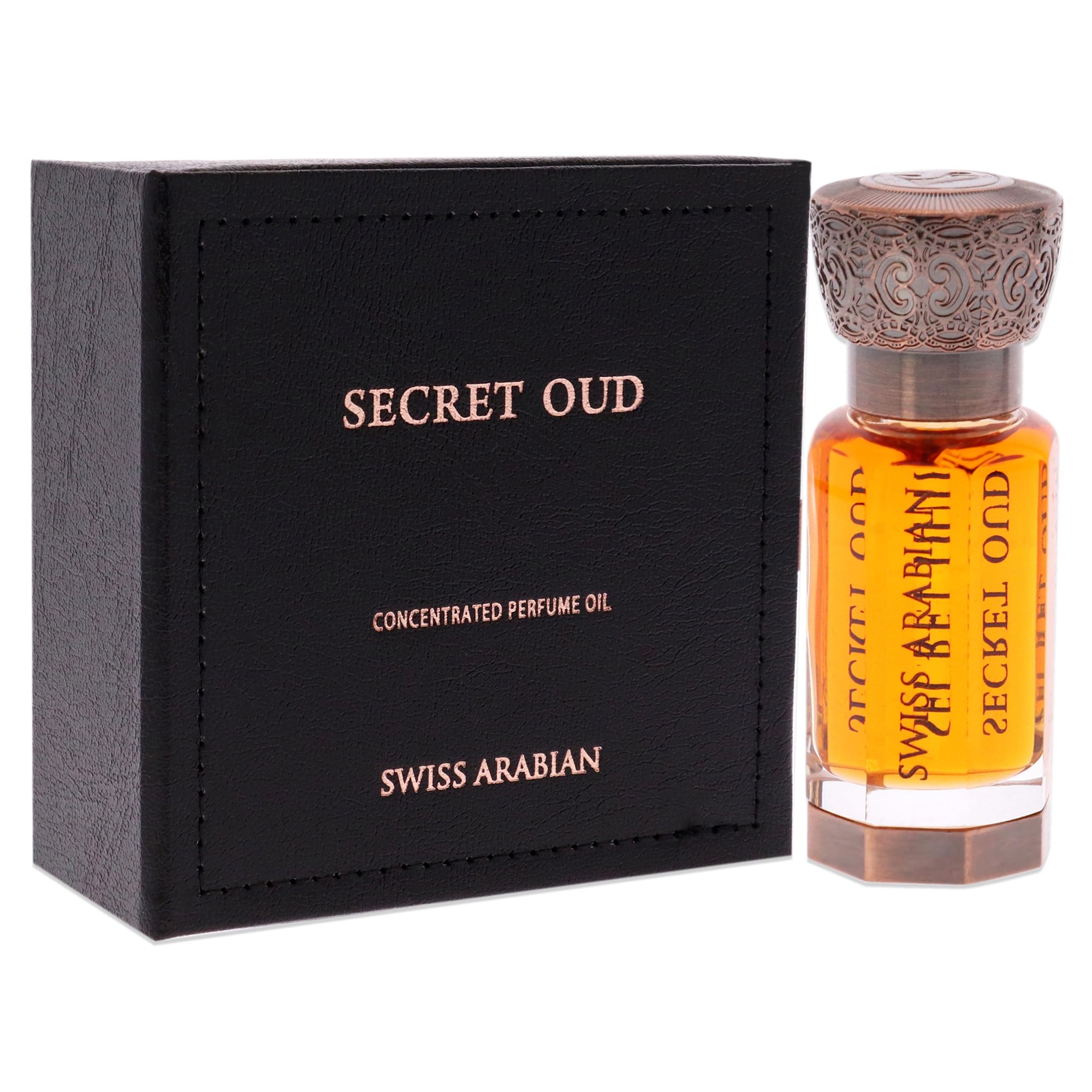 Swiss Arabian Secret Oud-vanilla-musk glow suggests smooth long-lasting finish.