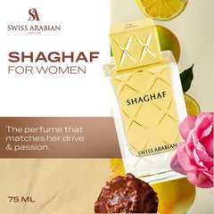 Shaghaf feminine top notes lime and lemon for bright citrus opening