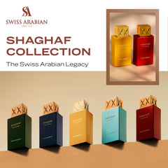 Swiss Arabian Shaghaf Oud Ahmar iris-tonka heart reveals warm gourmand core for confident days