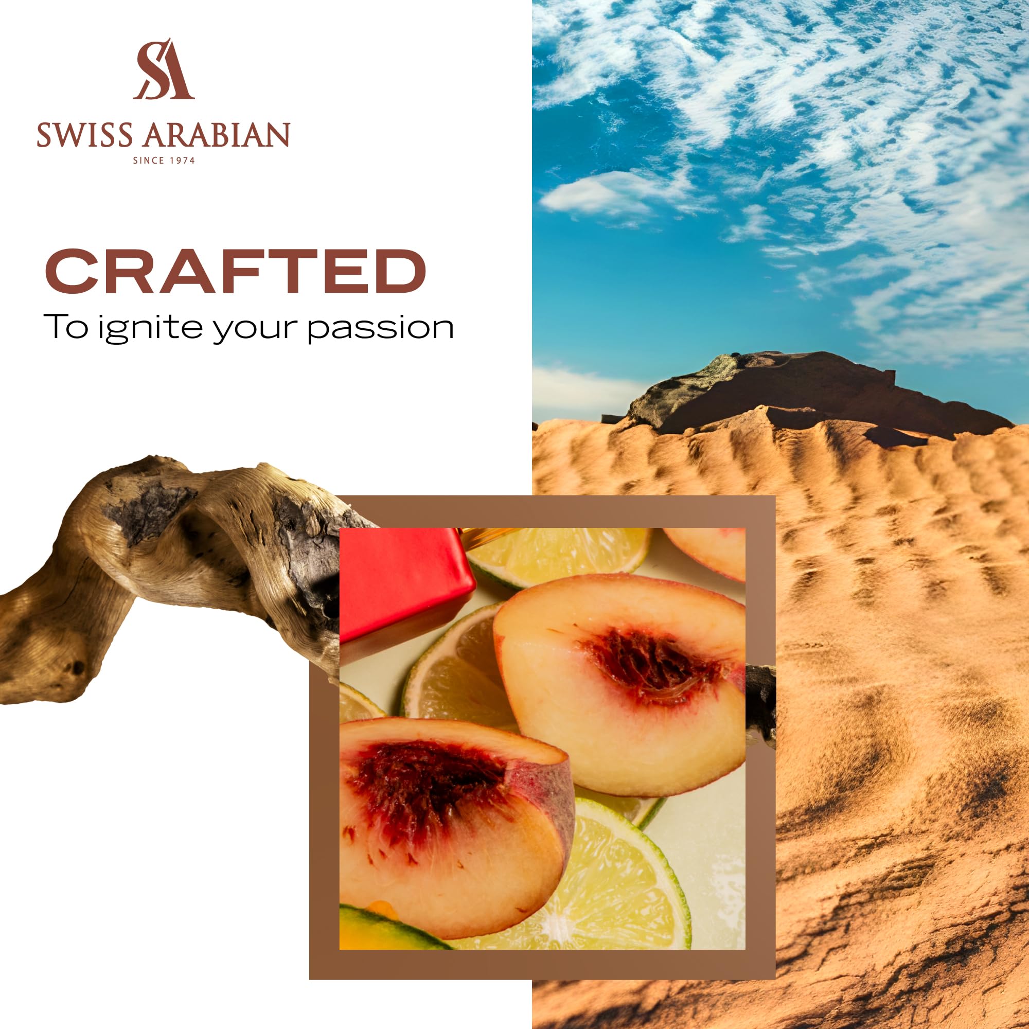 Swiss Arabian Shaghaf Oud Ahmar perfume application on wrist showcases easy layering