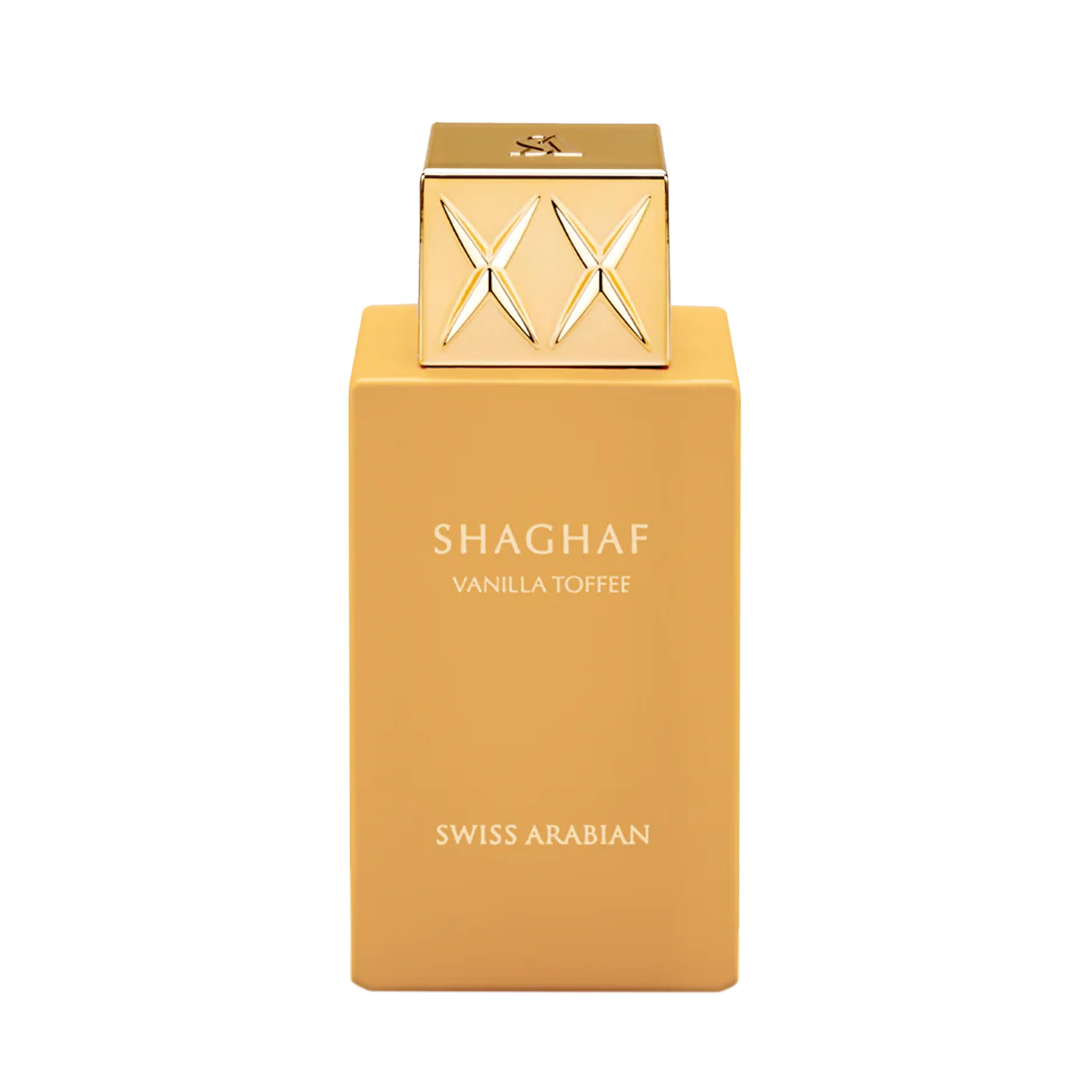 Swiss Arabian Shaghaf Vanilla Toffee bottle front, premium scent for daily sophistication.