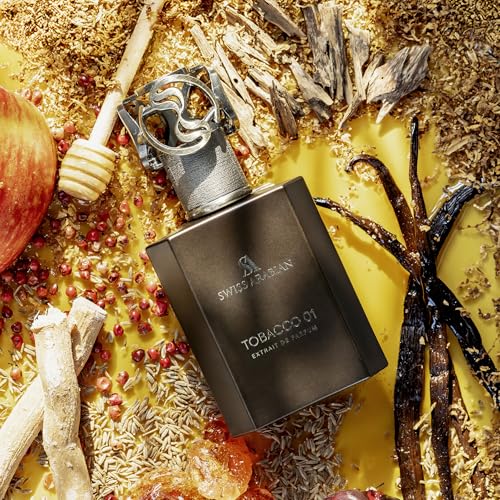 Swiss Arabian Tobacco 01 spice notes of cumin and pink pepper add warm, versatile appeal.
