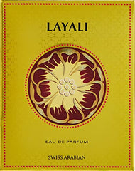 Layali note collage highlights black currant and orange flower opening