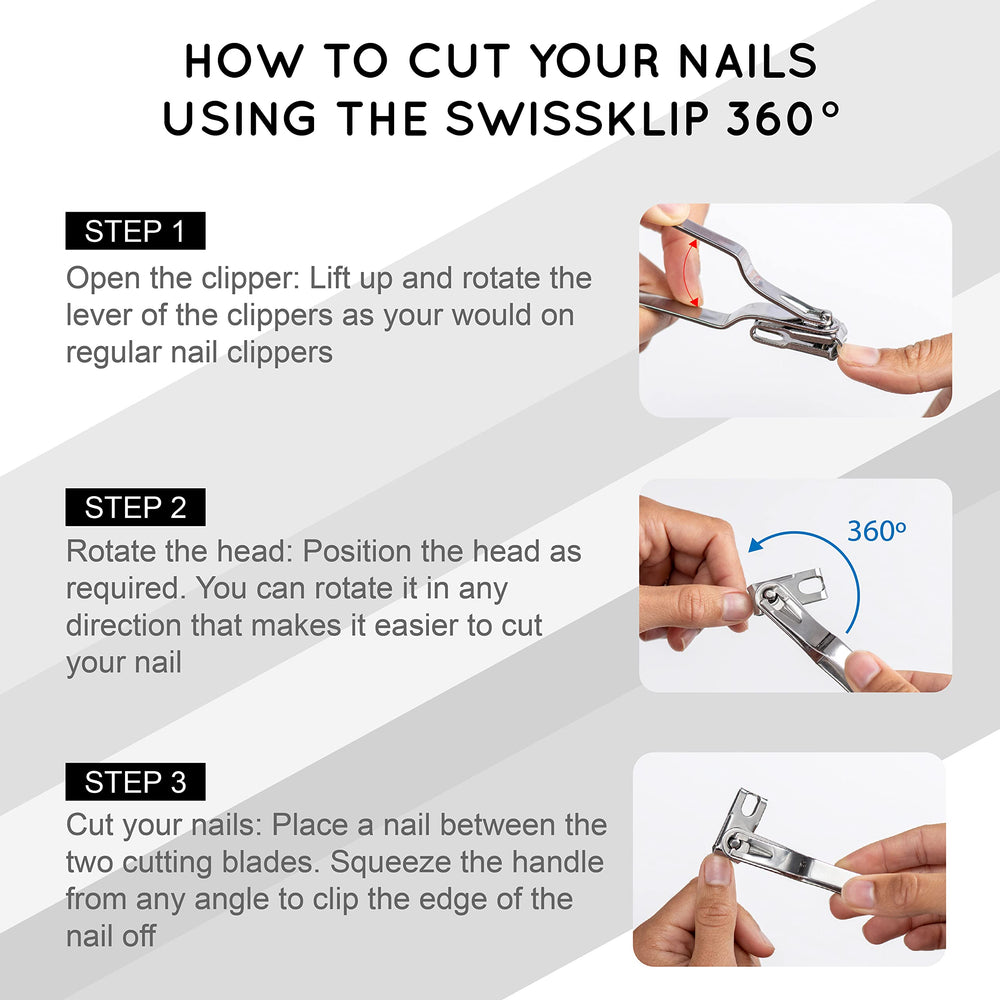 Swissker nail clippers suitable for men and women with solid performance.