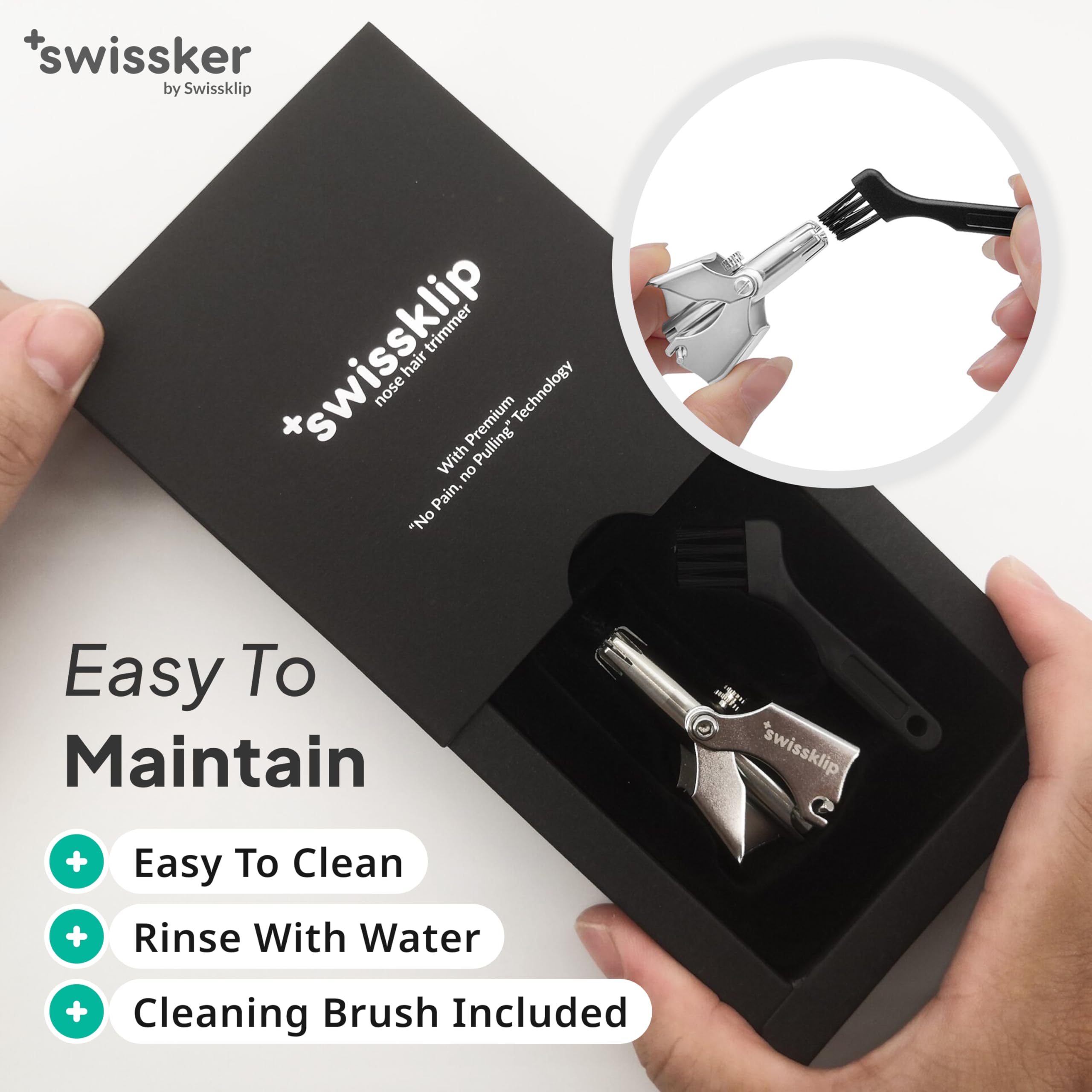 Swissklip Swissker nose trimmer suitable for eyebrows and facial grooming tasks