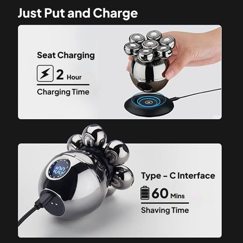 Swissker SK7 PRO IPX7 waterproof shaver designed for safe shower cleaning.