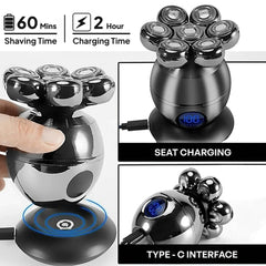 Swissker SK7 PRO wireless charger image demonstrates convenient power between grooming sessions.