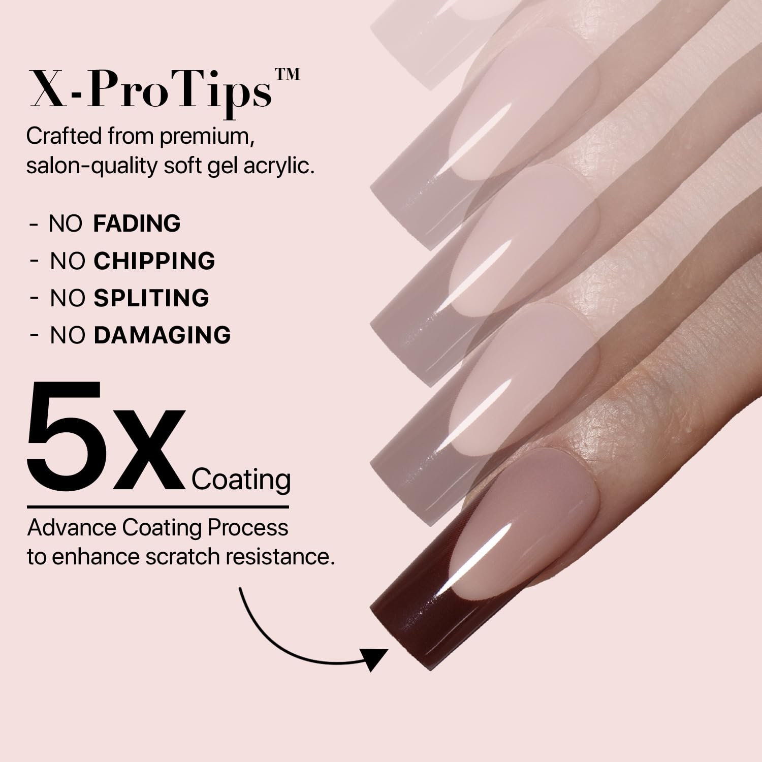 SXC Cosmetics nails reusable ABS material for salon-quality wear