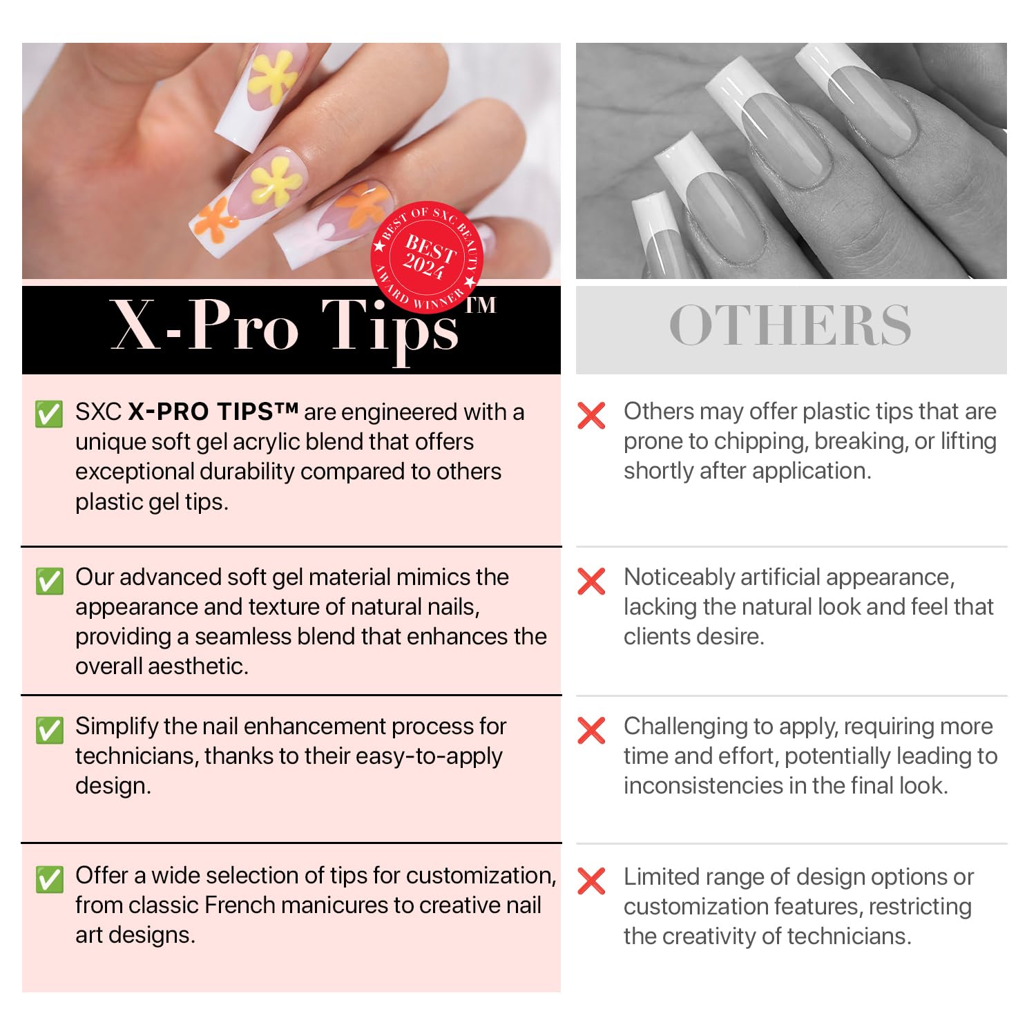 SXC Cosmetics at-home manicure delivering professional-look nails.