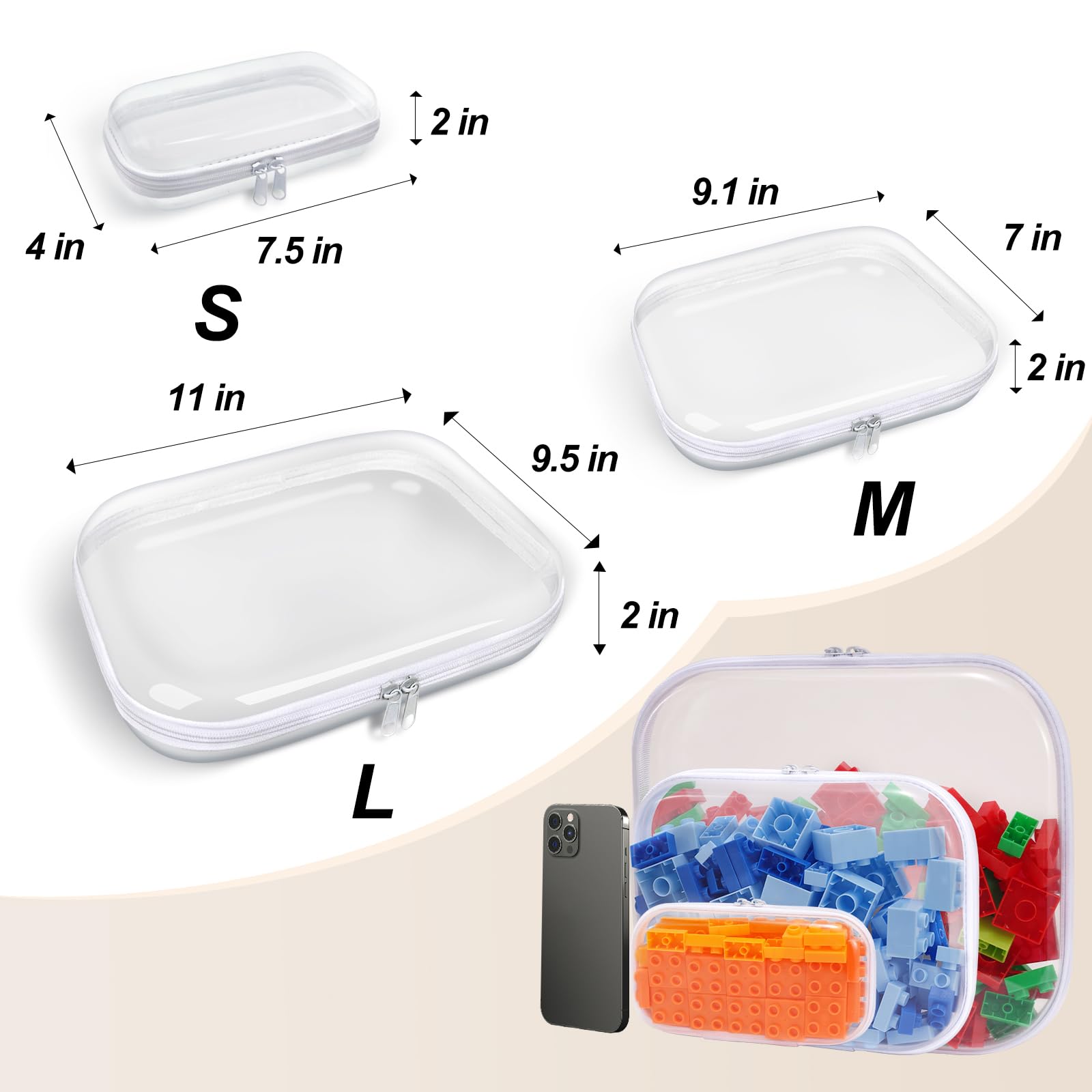 SXS LACONIC travel organizer bin in three sizes for on-the-go use.