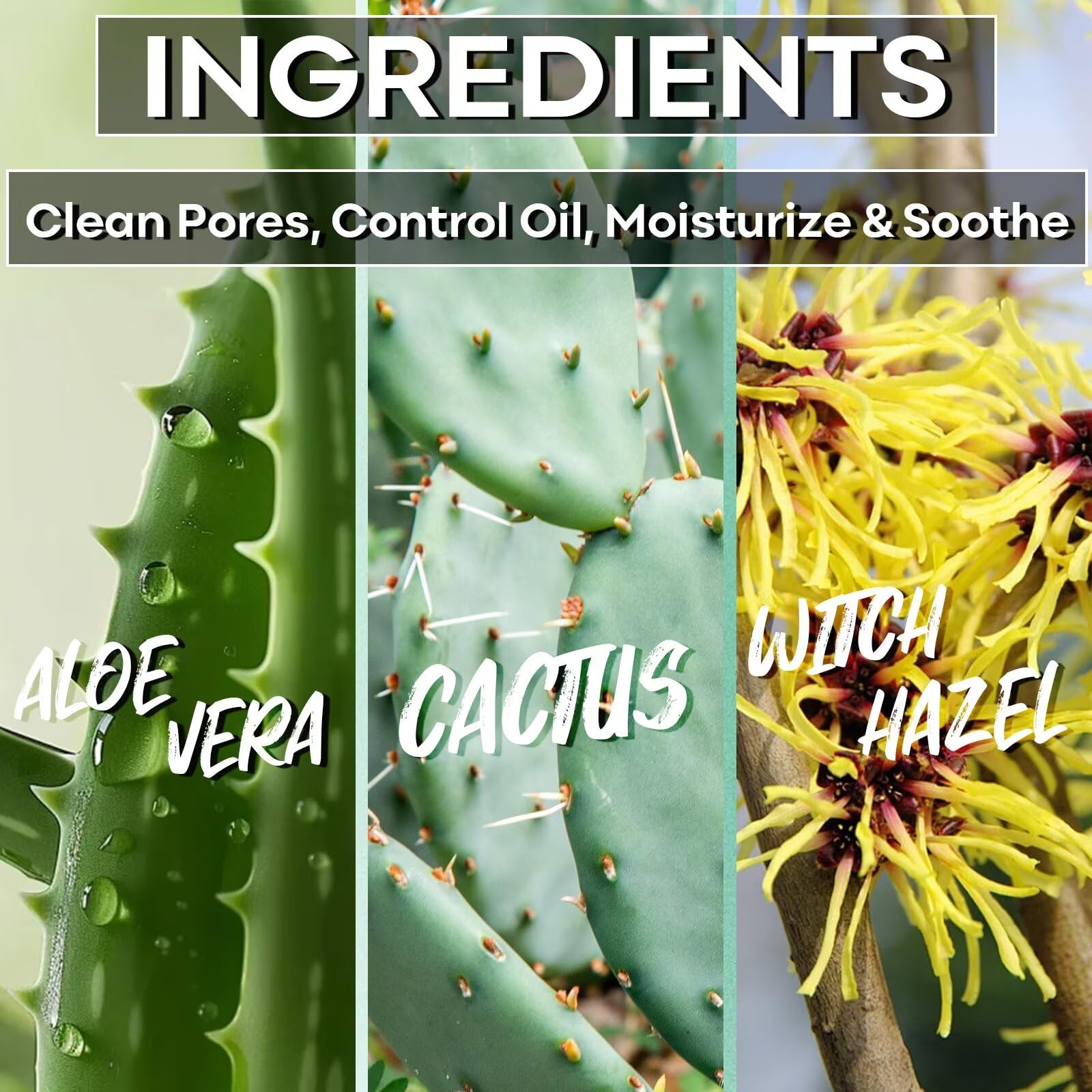 SYABO formula bottle with aloe vera and witch hazel extracts.