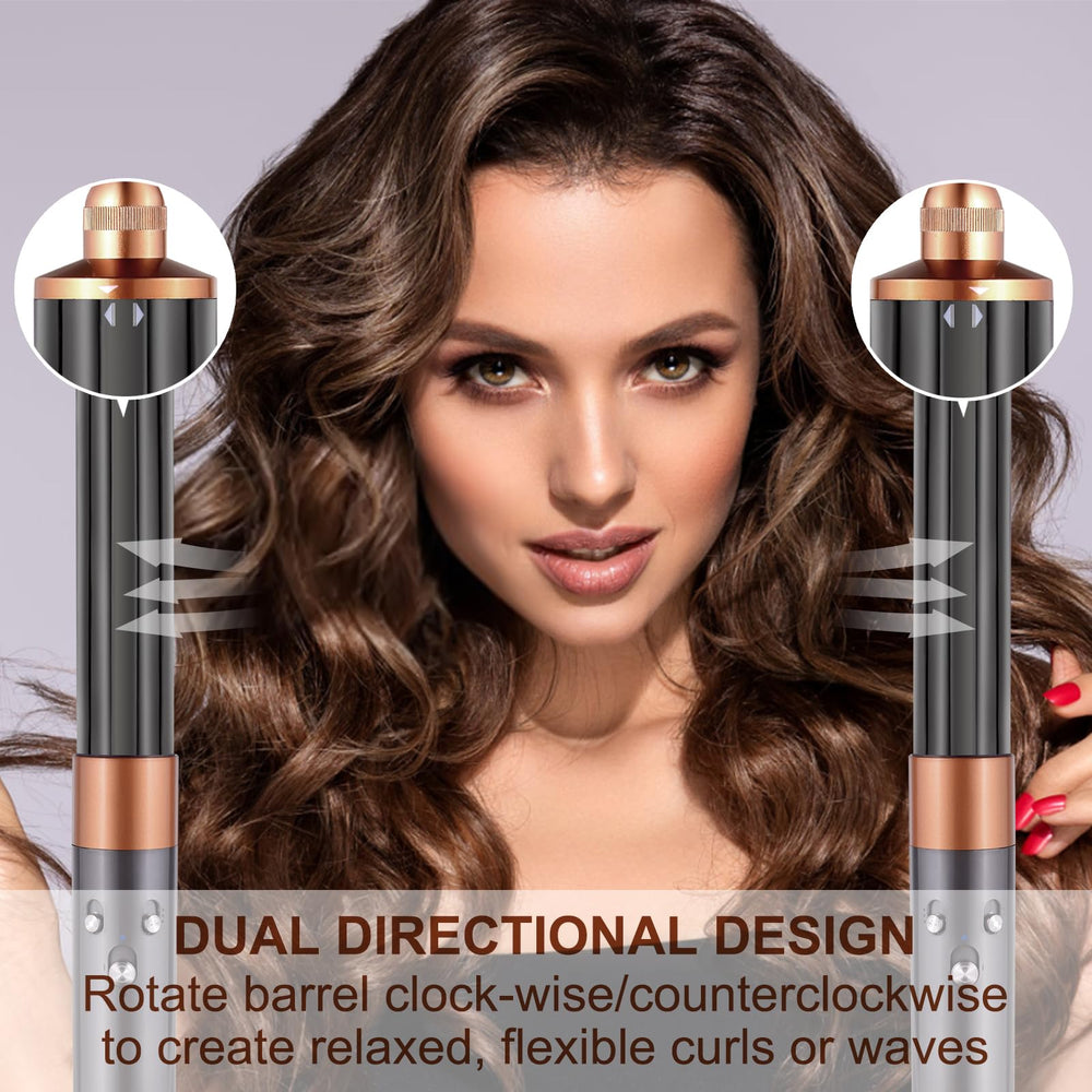 Sygbttq auto-wrap system on Dyson attachment speeds up styling with hands-off curling.