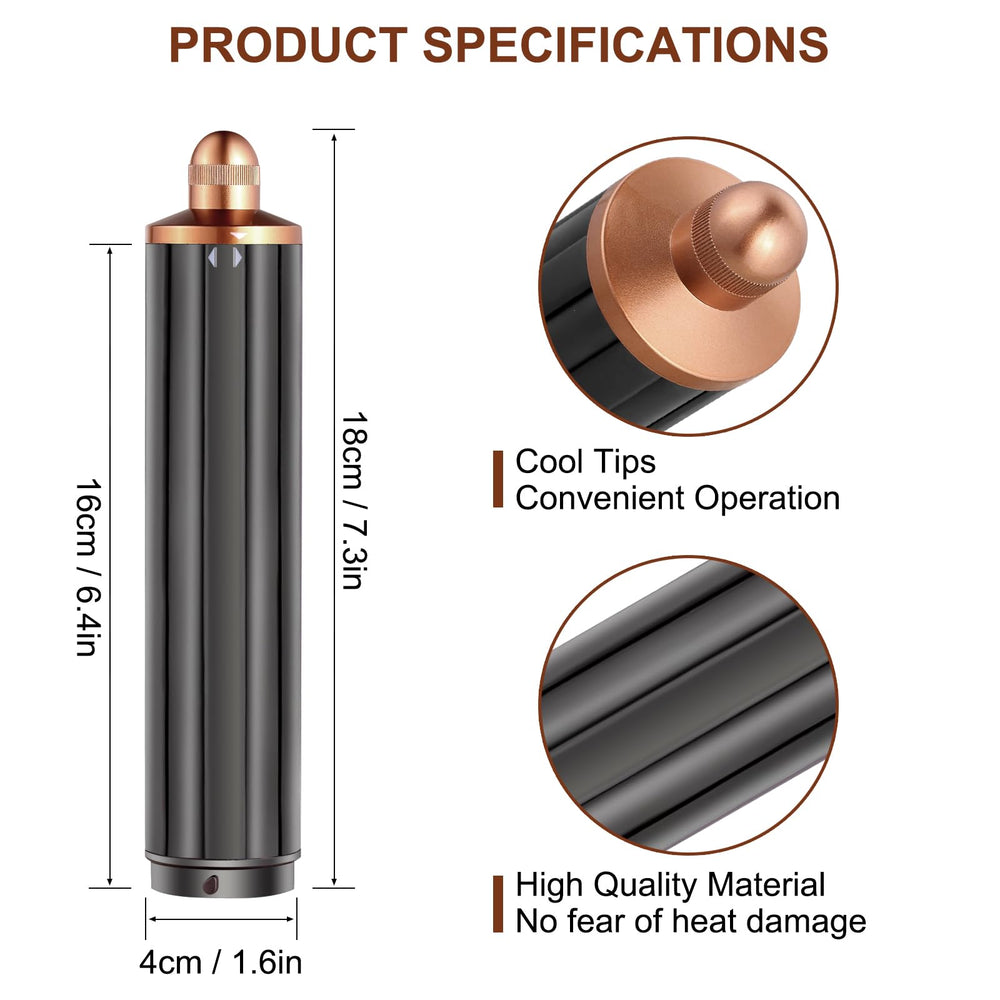 Sygbttq single-barrel design for Dyson reduces clutter without compromising curls.