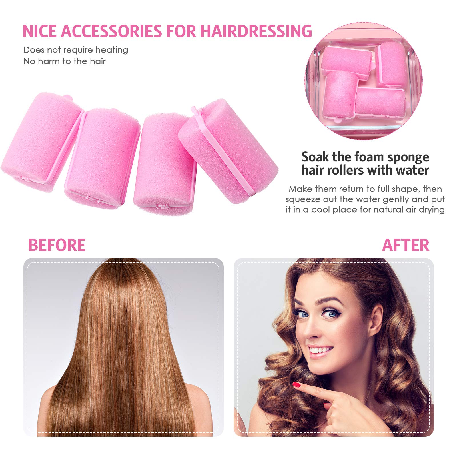 Syhood durable reusable curlers offer long-lasting, non-heated styling at home.