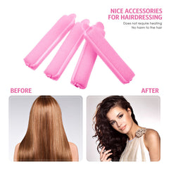Syhood overnight curl styling using rollers for sleeping curls and morning volume.