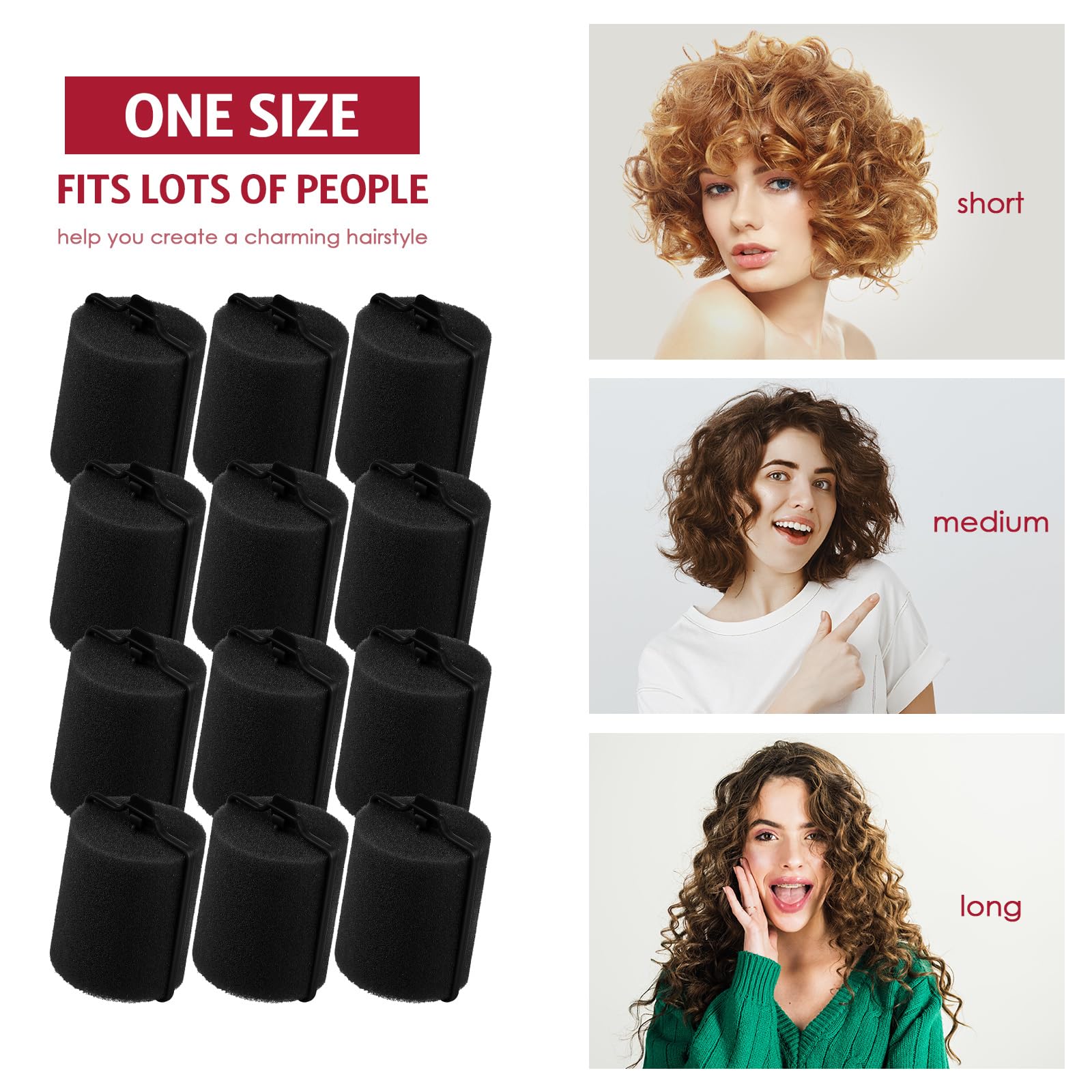 Syhood soft sleeping curlers designed for comfortable overnight wear.