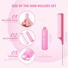Syhood stainless steel rat-tail comb for precise parting and smooth styling.