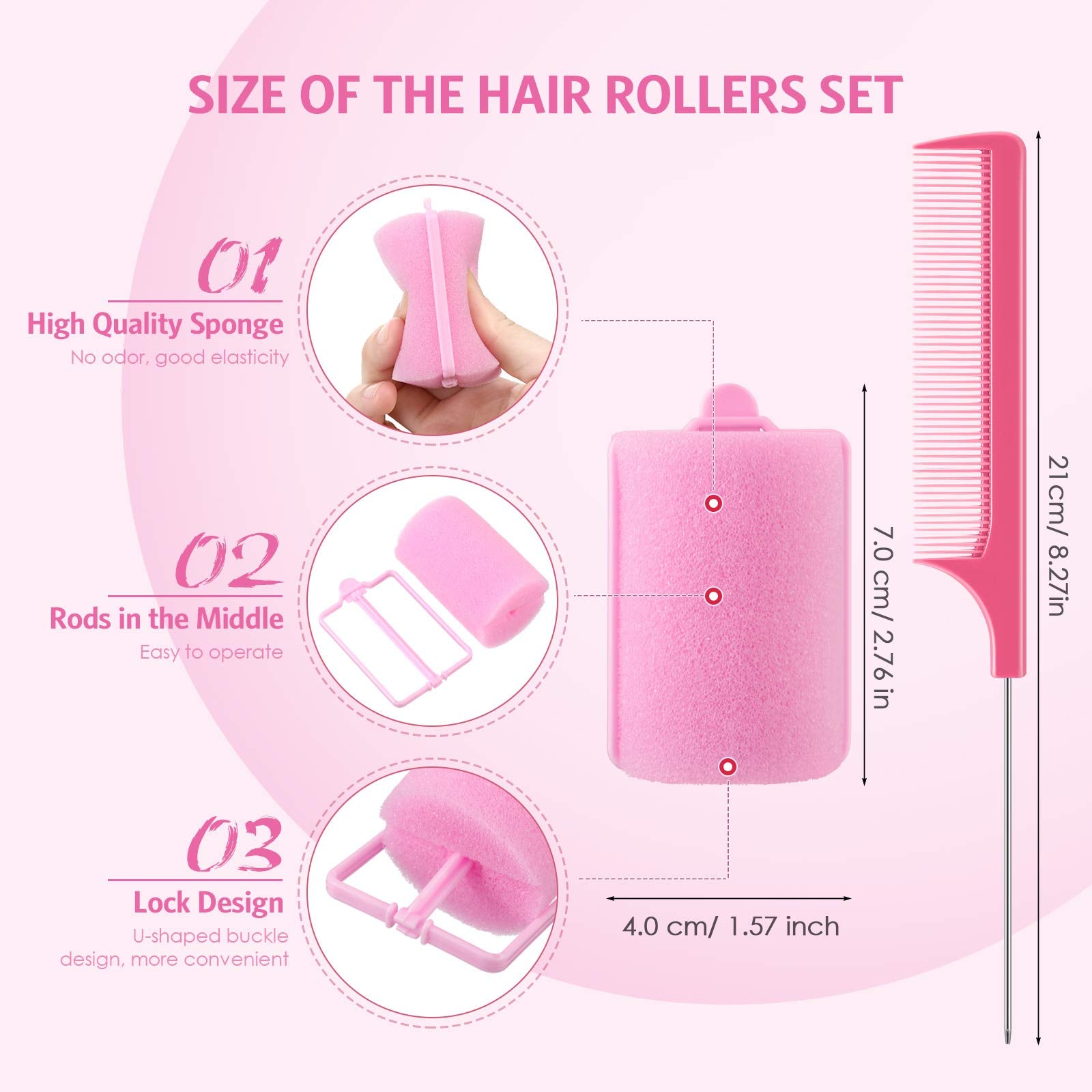 Syhood varied-diameter rollers enable different curl sizes for versatile looks.