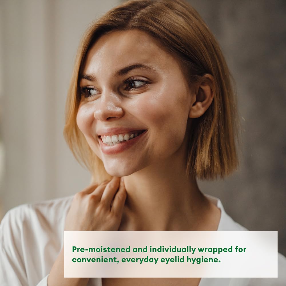 Systane Lid Wipes used for eyelid makeup removal and cleansing.