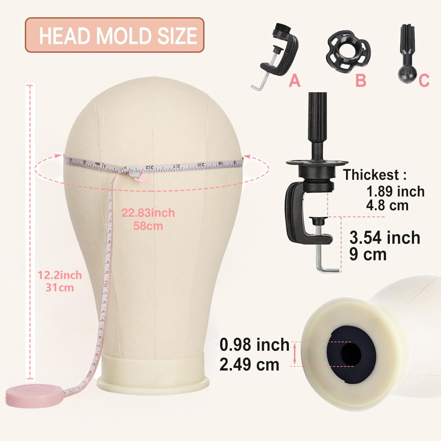 SZCY T-pins set for precise wig placement and fixing