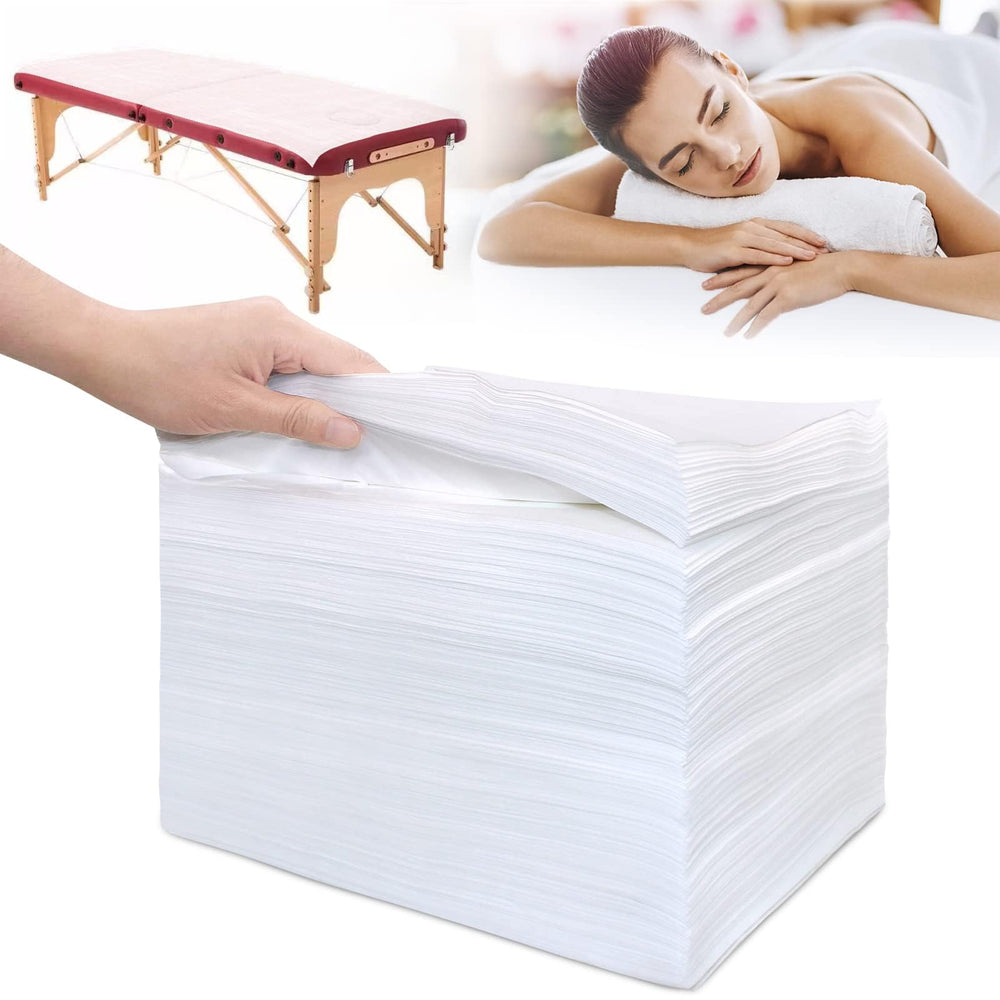 SZHZTEL disposable massage table sheets flat lay for a hygienic spa experience