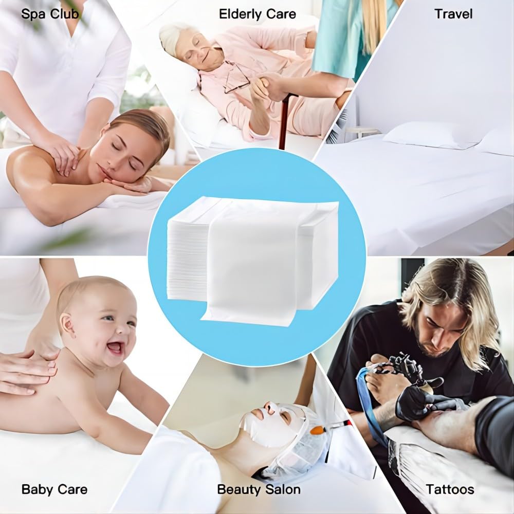 SZHZTEL nonwoven bed cover breathable white in spa setup for comfort