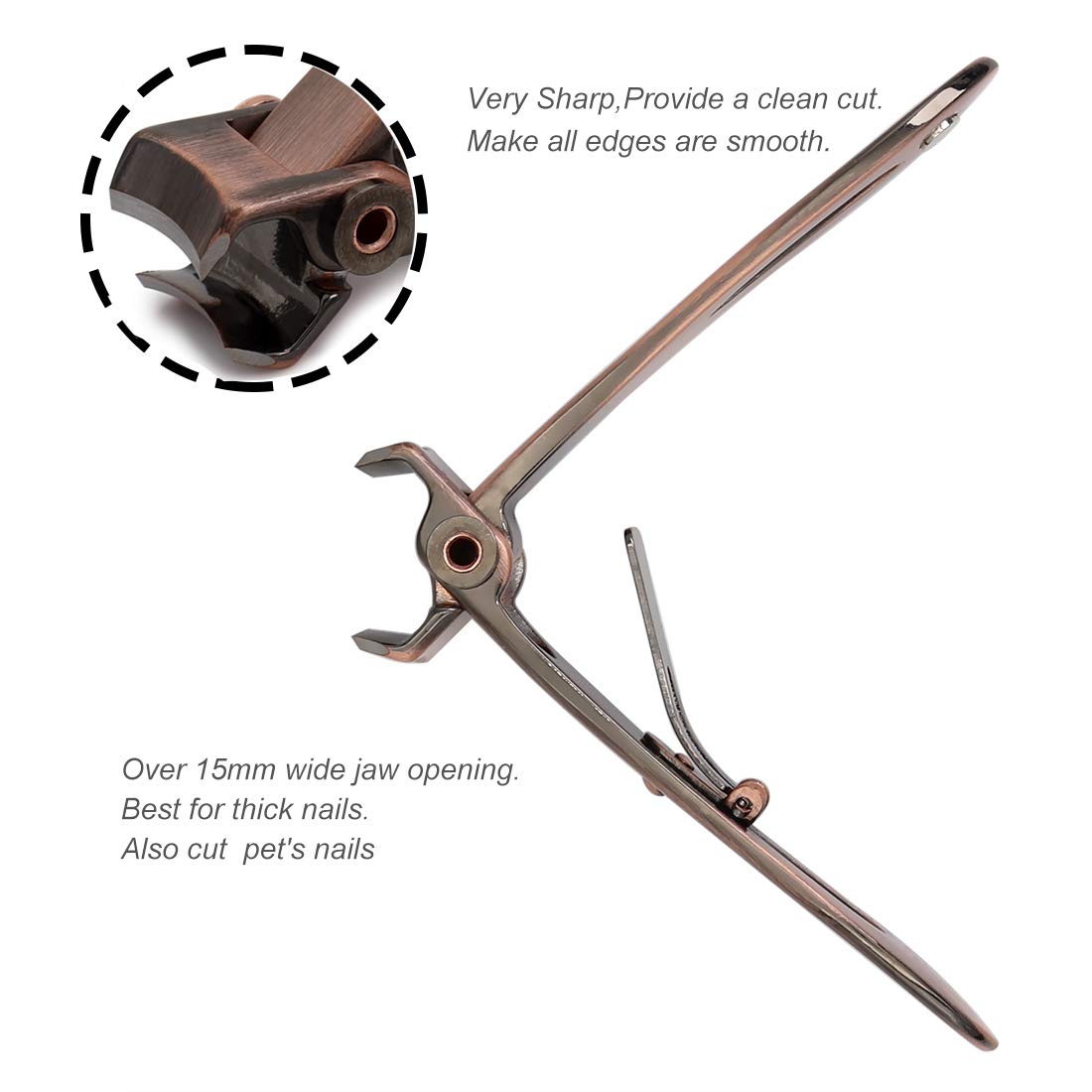 SZQHT 15mm jaw-width demonstrates ability to tackle very thick nails.