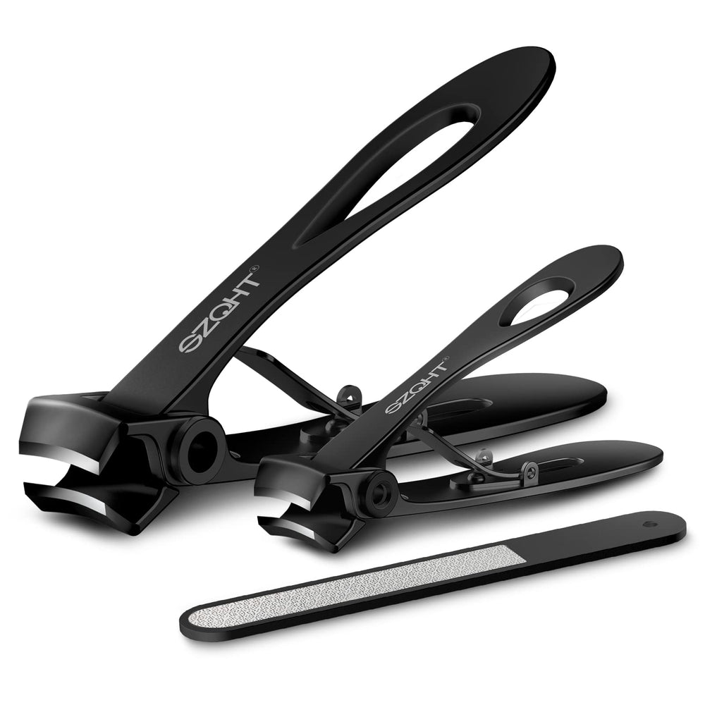 SZQHT extra-wide jaw opening nail clippers front view for thick nails and easy trimming