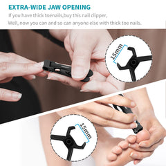 SZQHT nail clippers thick nails grip demo demonstrates easy trimming of tough nails