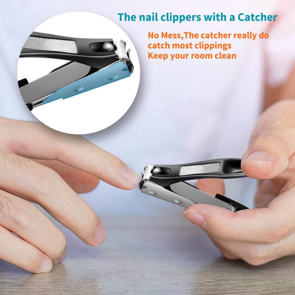 SZQHT podiatrist toenail clippers set curved blades for thick nails
