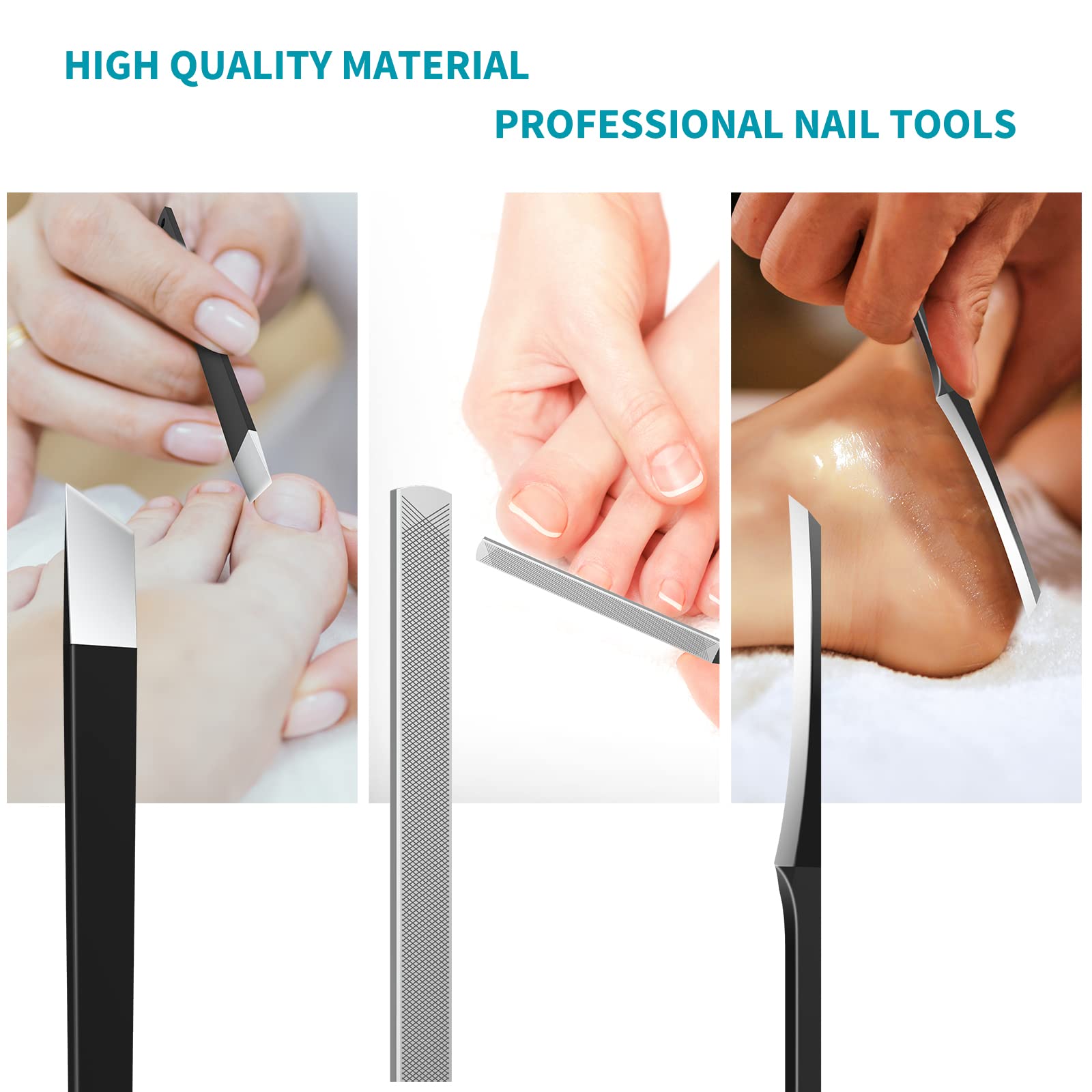 SZQHT podiatrist toenail clippers set ideal for thick and ingrown nails