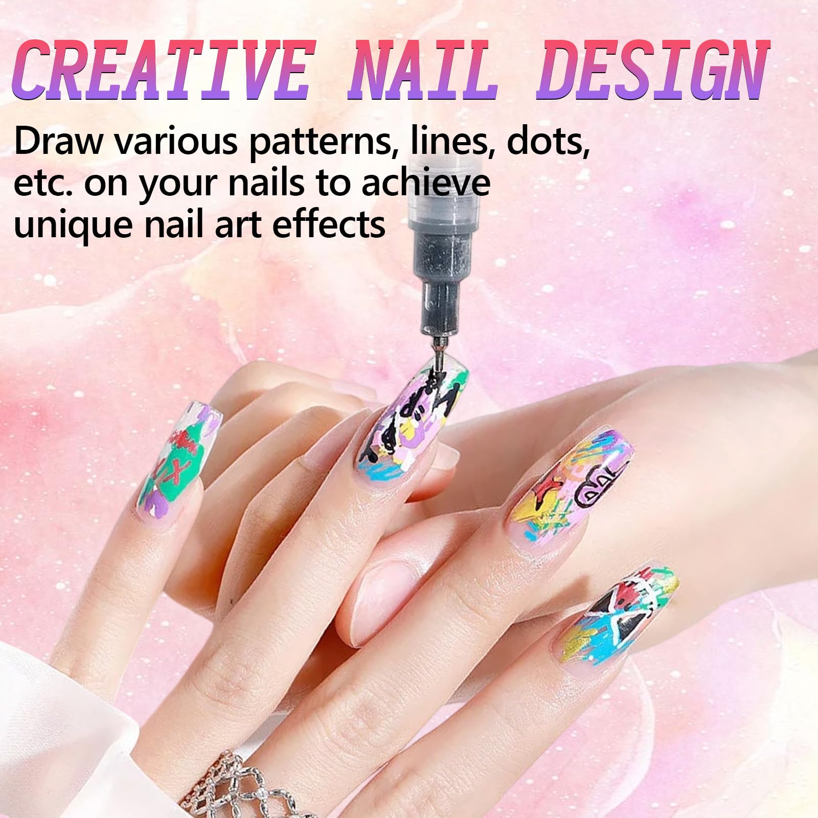 Tabriyot nail art pens used on mugs, cards, and glass for DIY crafts