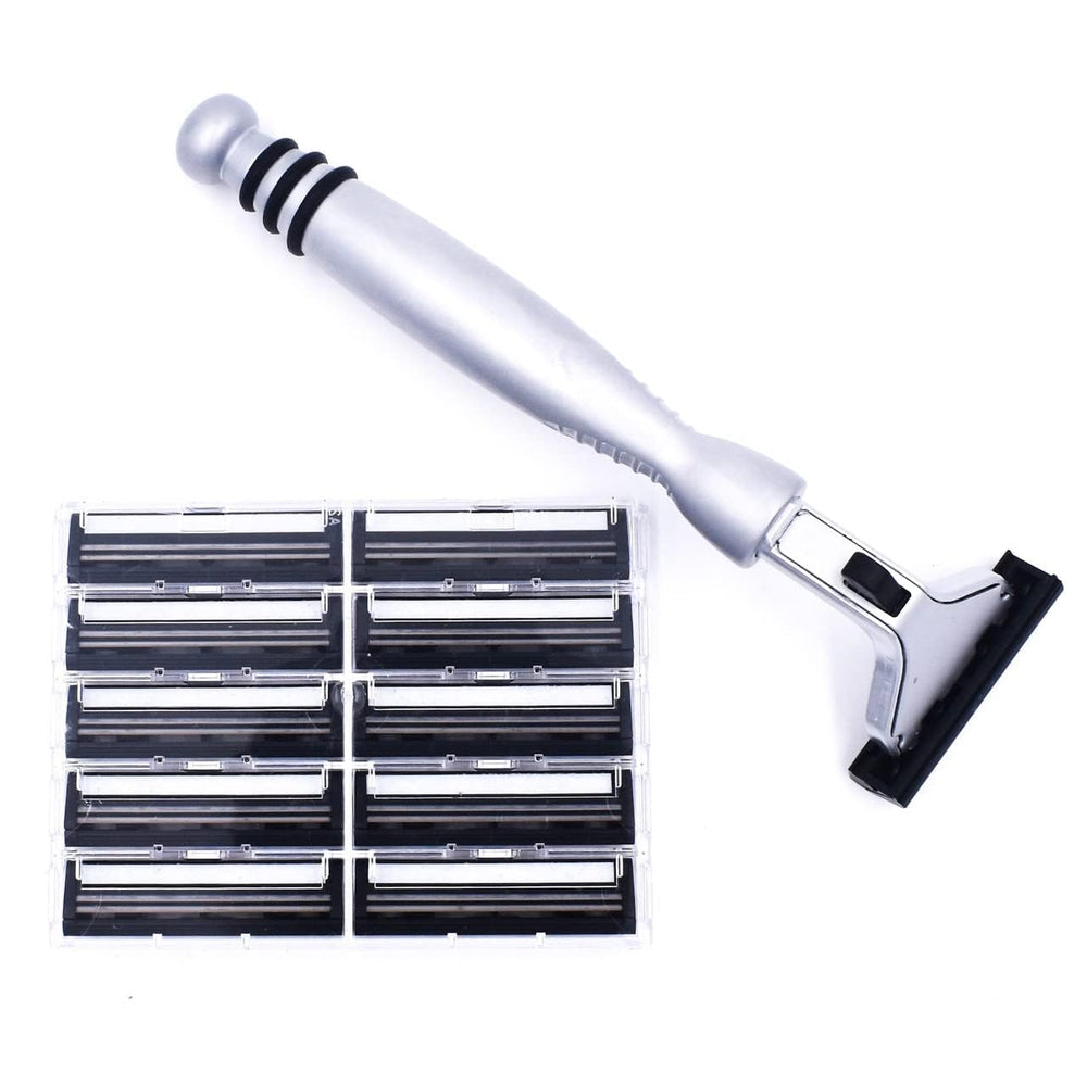 Taconic Shave all-metal heavyweight chrome razor handle shows premium durability for daily use