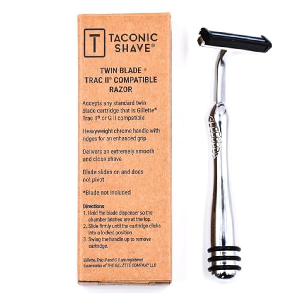 Taconic Shave all-metal razor designed for lasting durability with proper care