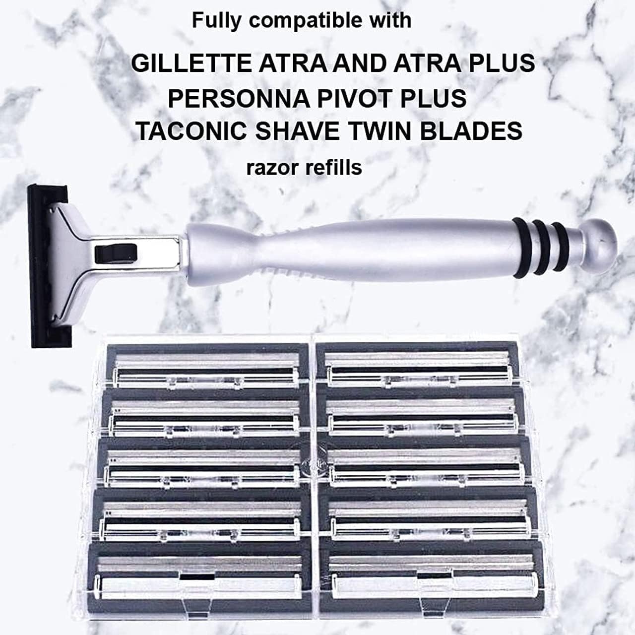 Taconic Shave-compatible cartridges (Atra/Vector/Contour) offer broad compatibility and convenience