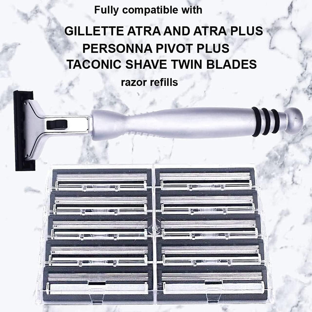 Taconic Shave-compatible cartridges (Atra/Vector/Contour) offer broad compatibility and convenience
