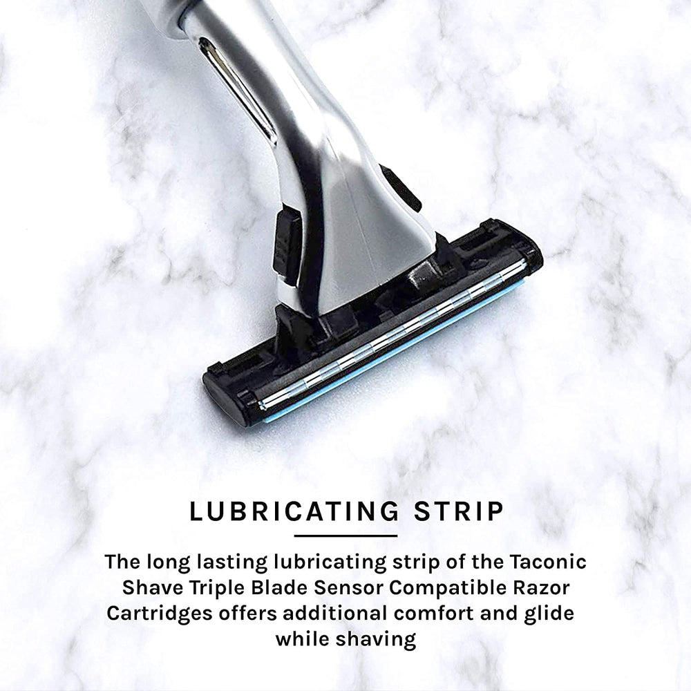 Taconic Shave easy-reach design: helps tackle hard-to-reach areas with ease.