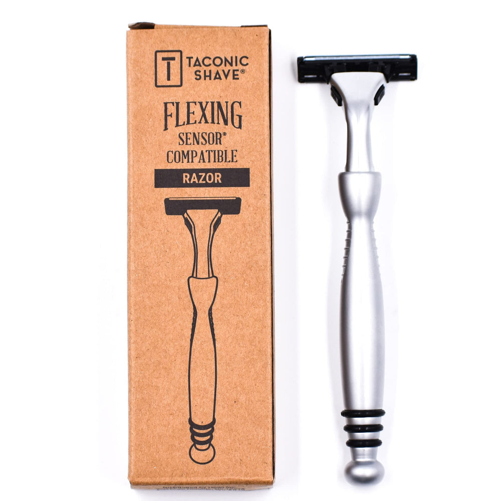 Taconic Shave gift-ready packaging: a thoughtful option for men and women.