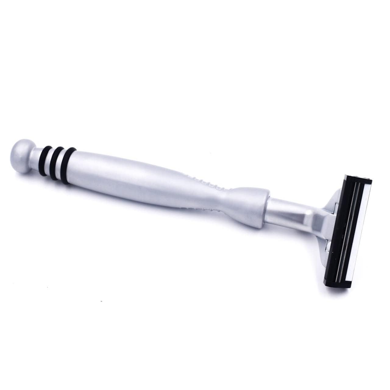Taconic Shave gift-ready packaging emphasizes premium all-metal shaving experience