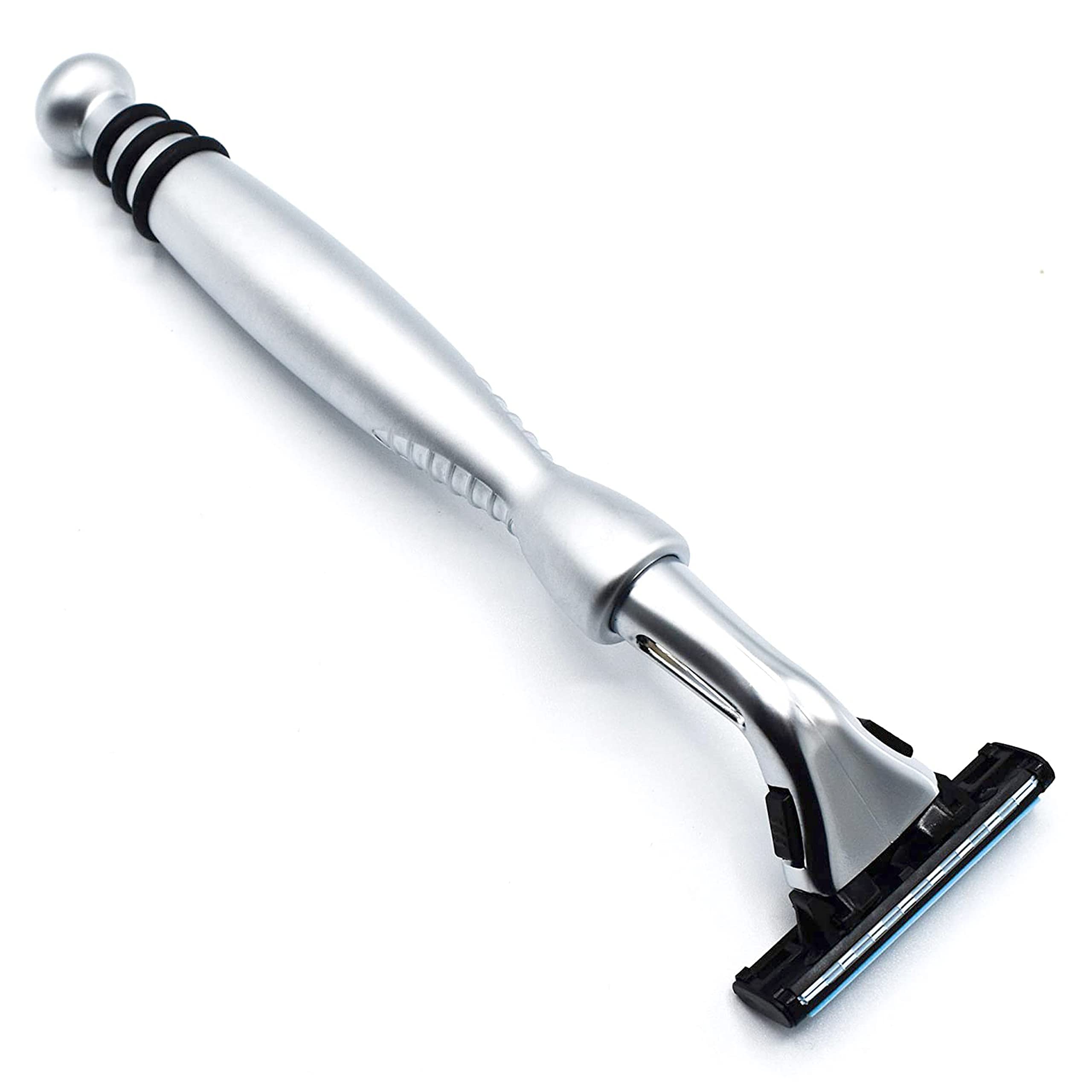 Taconic Shave heavyweight pivot-head razor: textured grip for smooth, controlled wet shaving.