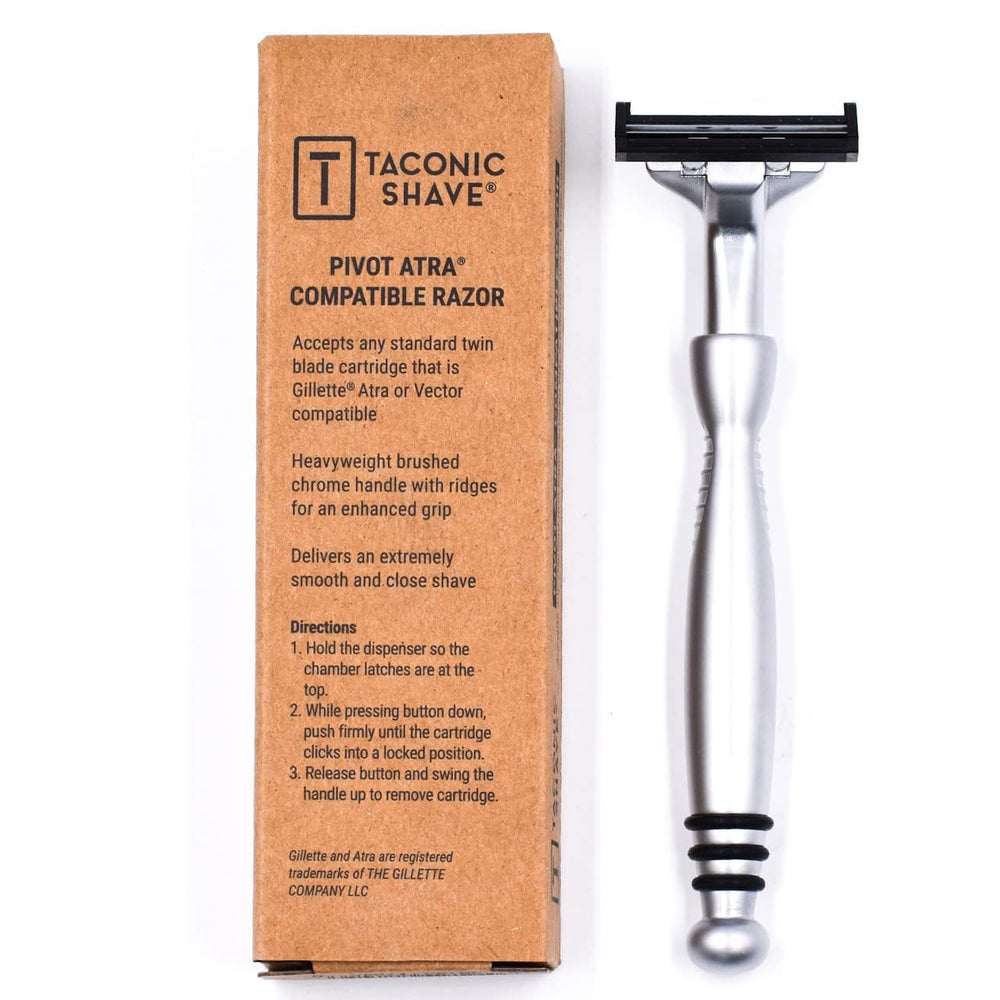 Taconic Shave loading mechanism close-up demonstrates easy cartridge changes