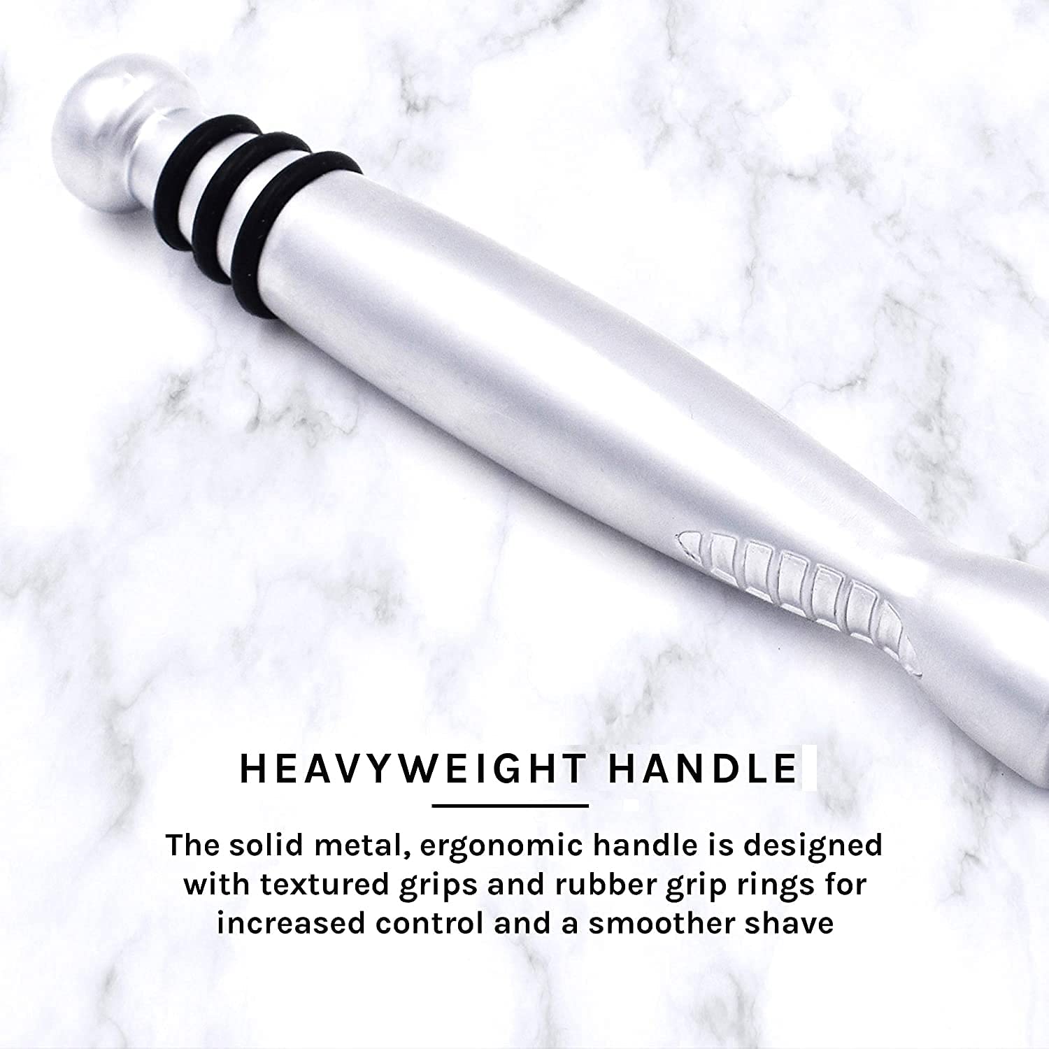 Taconic Shave pivot-head maneuverability: flexible angles for precise shaving around contours.