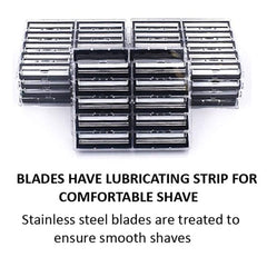 Taconic Shave lubricating strip cartridge in action for a comfortable, irritation-free shave.