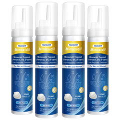 Tacruitf Minoxidil Foam 4-pack display for convenient regrowth routine