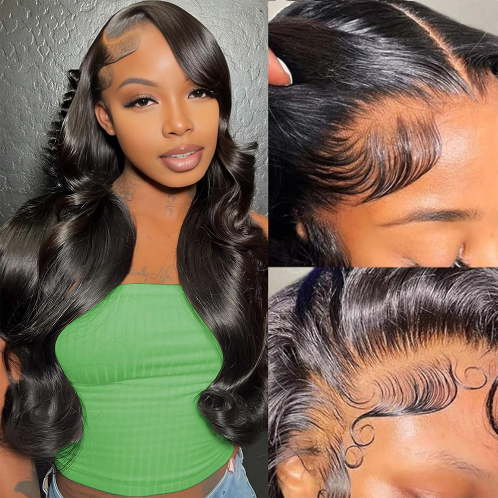 TAFCUK 30 inch body wave wig shows dramatic length for versatile styling.